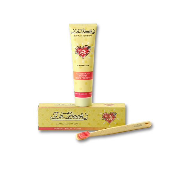 Dr. Bauer's Zahnpasta Active Love Cherry Lady 90ml 3er Pack