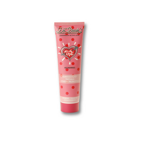 Dr. Bauer's Zahnpasta Active Love Redberries 90ml, mit Probiotika, in einer rosa Tube auf weißem Grund.