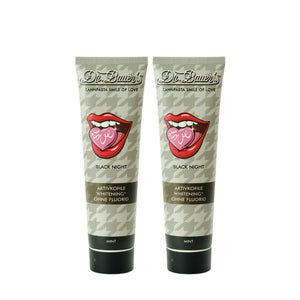 Dr. Bauer's Zahnpasta Smile of Love Black Night 90ml, 2er Pack