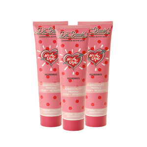 Dr. Bauer's Zahnpasta Active Love Redberries 90ml 3er Pack