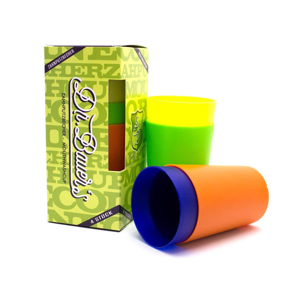 Dr. Bauer's Zahnputzbecher 4er Packung