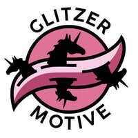 Mit Glitzer Einhörner