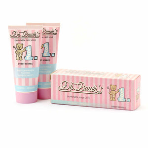 Dr. Bauer's Zahnpasta First Love Sweet Berries 50ml, 2er Pack