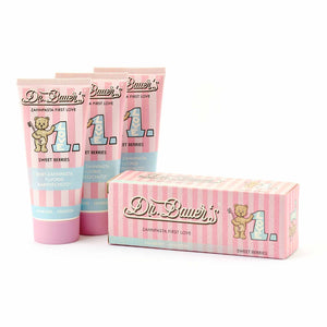 Dr. Bauer's Zahnpasta First Love Sweet Berries 50ml, 3er Pack