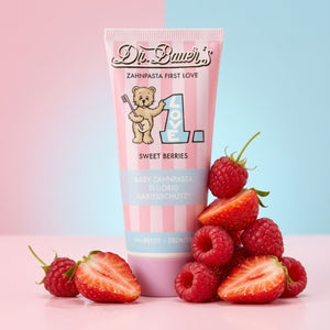 Dr. Bauer's Zahnpasta First Love Sweet Berries 50ml, 2er Pack