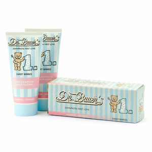 Dr. Bauer's Zahnpasta First Love Sweet Berries ohne Fluorid 50ml, 2er Pack