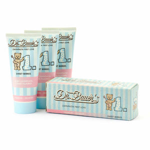 Dr. Bauer's Zahnpasta First Love Sweet Berries ohne Fluorid 50ml, 3er Pack