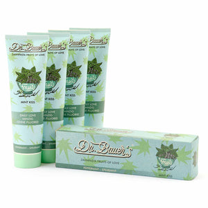 Dr. Bauer's Zahnpasta Fruits of Love Mint Kiss 90ml, 4er Pack