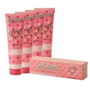 Dr. Bauer's Zahnpasta Active Love Redberries 90ml 4er Pack