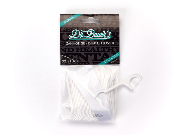 Dr. Bauers Dental Flosser 32 Stück BEUTEL
