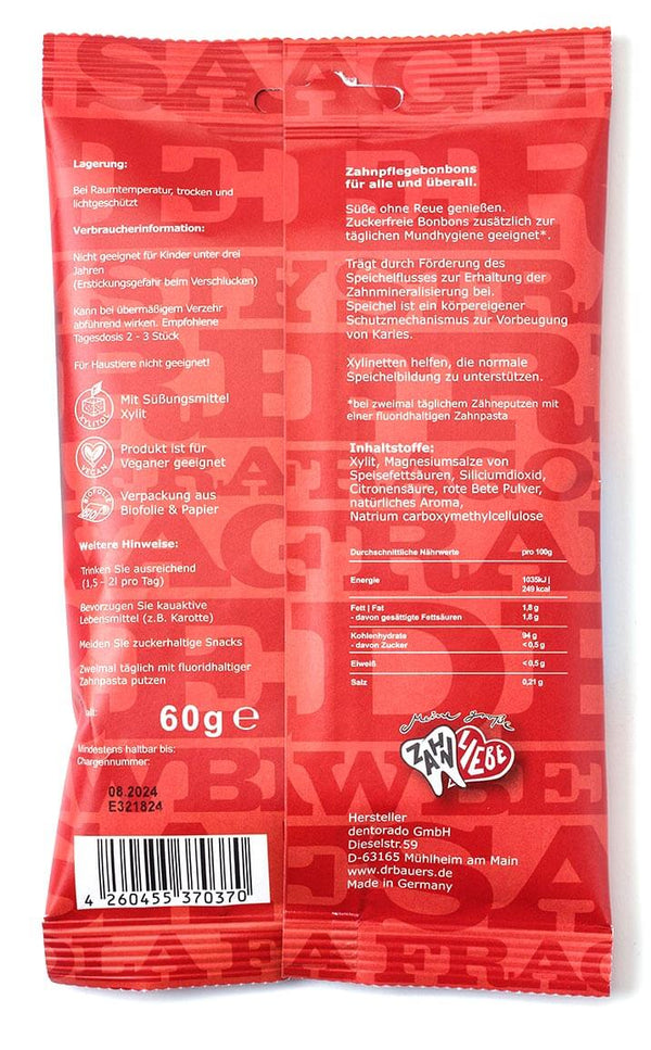 Dr. Bauer's Xylinetten Erdbeere 60g